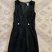 Zara Dresses | Black Faux Suede Zara Mini Dress | Color: Black | Size: 4