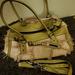 Burberry Bags | 100% Authentic Burberry Satchel Rare Green Leather / Staw | Color: Cream/Green | Size: Os