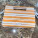 Coach Bags | New Coach Leather Spring/Summer Clutch Purse Nwt | Color: Orange/White | Size: Os