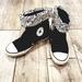 Converse Shoes | Chuck Taylor Converse Black Casual Booties Sz 8 | Color: Black/White | Size: 8