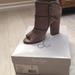 Jessica Simpson Shoes | Jessica Simpson Slater Bootie Taupe Microsuede 8.5 | Color: Tan | Size: 8.5