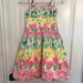 Lilly Pulitzer Dresses | Lilly Pulitzer Strapless Sundress | Color: Pink/Yellow | Size: 0