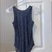 American Eagle Outfitters Tops | American Eagle Velvet Bodysuit/Onesie | Color: Blue/Gray | Size: Xs
