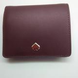 Kate Spade Bags | Kate Spade New Burgundy Small Bi-Fold Wallet | Color: Purple | Size: 4-1/2" X 4" X 1"