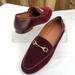 Coach Shoes | Coach Velvet Horsebit Loafers Size 5 | Color: Red | Size: 5