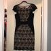 Jessica Simpson Dresses | Jessica Simpson Black Lace Cocktail Dress | Color: Black/Cream | Size: 6