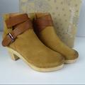 Free People Shoes | Free People Bungalow Suede Leather Clog Boots Nib | Color: Brown/Tan | Size: Various