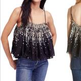 Free People Tops | New Free People Instant Crush Camisole | Color: Black/Cream | Size: S