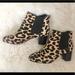 Kate Spade Shoes | Kate Spade Calf Hair Leopard Print Booties | Color: Black/Brown | Size: 6