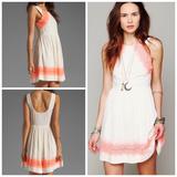 Free People Dresses | Free People | Georgia Alabaster Dress Coral Lace | Color: Cream/Orange | Size: 2