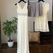 J. Crew Dresses | 100% Silk Gown Ivory With Silver Brocade | Color: Cream | Size: 0p