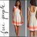 Free People Dresses | Free People Alabaster Georgia Dress Ivory Orange 4 | Color: Cream/Orange | Size: 4