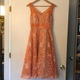 Anthropologie Dresses | Anthropologie Semi Formal Dress | Color: Orange | Size: 0
