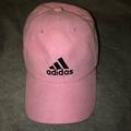 Adidas Accessories | Faux Suede Adidas Baseball Cap | Color: Black/Pink | Size: Os
