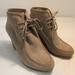 Michael Kors Shoes | Michael Kors Rory Wedge Suede Bootie | Color: Tan | Size: 10