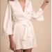 Anthropologie Intimates & Sleepwear | Anthropologie Bhldn White Slinky Robe - Xs/S | Color: White | Size: S