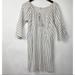 Free People Dresses | Free People Womens Size S Dress Ivory Striped Vert | Color: Cream/Gray | Size: S