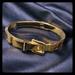 Michael Kors Jewelry | Michael Kors Belt Buckle Bangle Bracelet | Color: Brown/Gold | Size: Os
