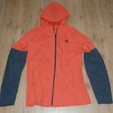 Adidas Jackets & Coats | Adidas Sport Jacket Hoodie Orange Full Zip Size L | Color: Gray/Orange | Size: L