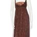 Burberry Dresses | Burberry Silk Print Midi Dress - Size 2/S | Color: Brown/Red | Size: 2