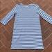 Madewell Dresses | Madewell Navy & Ivory Striped Dress Size M | Color: Blue/Cream | Size: M
