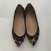 J. Crew Shoes | J.Crew Gemma Leopard Print Ballet Flats | Color: Black/Tan | Size: 5.5