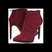 Jessica Simpson Shoes | Jessica Simpson Booties Heels Ankle Boots Elastic Oxblood Dark Red 7m | Color: Red | Size: 7