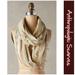 Anthropologie Accessories | Anthro “Oro Infinity Scarf” | Color: Cream/Purple | Size: Os