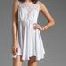 Free People Dresses | Free People White High Neck Crochet Dress | Color: White | Size: Xs