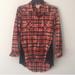 Anthropologie Tops | Anthro Bird Label Plaid Button Down Gorgeous Small | Color: Black/Red | Size: S