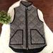 J. Crew Jackets & Coats | J. Crew Factory Excursion Puffer Vest | Color: Black/Cream | Size: S