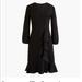 J. Crew Dresses | Jcrew Ruffle Drape Dress | Color: Black | Size: 00