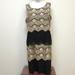 Jessica Simpson Dresses | Jessica Simpson Scallop Tiered Lace Cocktail Dress | Color: Black/Cream | Size: 12