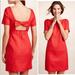 Anthropologie Dresses | Anthropologie Maeve Petite 8 Red Bow Back Dress | Color: Red | Size: 8p