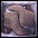 Nine West Shoes | Nib Nine West Taupe Suede Hollyday Booties | Color: Gray/Tan | Size: 9