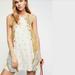 Free People Dresses | Free People Darjeeling Printed Slip Mini Dress Nwt | Color: Cream | Size: Various