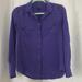 J. Crew Tops | Jcrew Women’s Purple Silk Button-Up Blouse | Color: Purple | Size: S