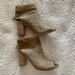 Free People Shoes | Free People Golden Road Open Toe Bootie | Color: Tan | Size: 8