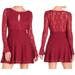 Free People Dresses | Nwt Free People Plumera Burgundy Dress, Size S (4) | Color: Red | Size: S