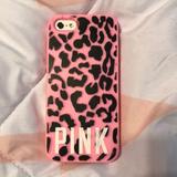 Pink Victoria's Secret Accessories | Iphone 5 Victoria’s Secret Pink Case | Color: Black/Pink | Size: Iphone 5