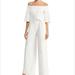 Ralph Lauren Pants & Jumpsuits | Lauren Ralph Lauren Off-The-Shoulder Jumpsuit | Color: White | Size: 2