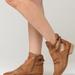 Free People Shoes | Free People Women’s Ankle Landslide Bootie Nude 37 | Color: Tan | Size: 7