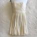 J. Crew Dresses | J. Crew Strapless Silk Dress | Color: Cream | Size: 4p