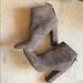 J. Crew Shoes | Jcrew Grey Suede Booties | Color: Gray | Size: 7.5