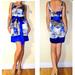 Anthropologie Dresses | Hp! Anthropology Yoanna Baraschi Silk Floral Mini Dress Y2k Vintage New No Belt | Color: Blue/White | Size: Various
