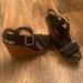 Jessica Simpson Shoes | Black, Woven Wedges | Color: Black/Brown | Size: 6.5