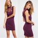 Free People Dresses | Boho Bodycon Burgundy Lace Sleeveless Mini Dress | Color: Purple/Red | Size: S