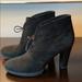 J. Crew Shoes | J Crew Black Suede Lace Up Bootie | Color: Black | Size: 8