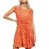 Free People Dresses | Free People Fake Love Minidress | Color: Orange/White | Size: L