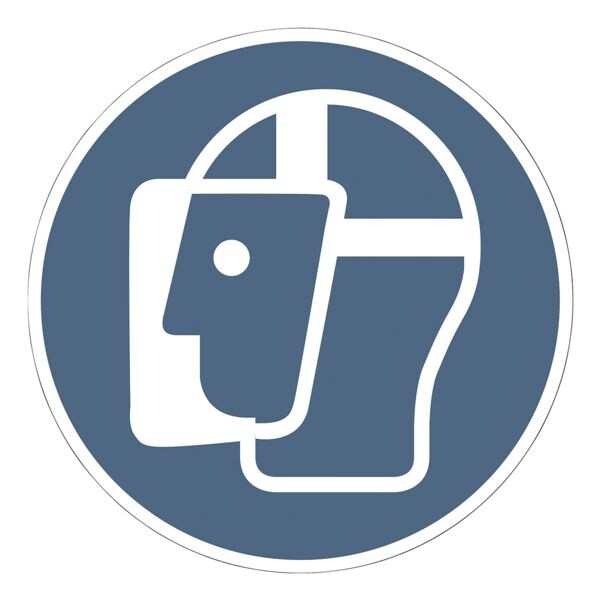 Marahrens Hinweisschild »Geschichtsschutz benutzen« Aluminium Ø 20 cm, 10 Stück grau, 20x20 cm Image